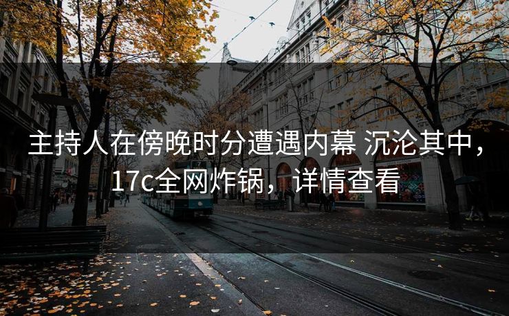 主持人在傍晚时分遭遇内幕 沉沦其中，17c全网炸锅，详情查看
