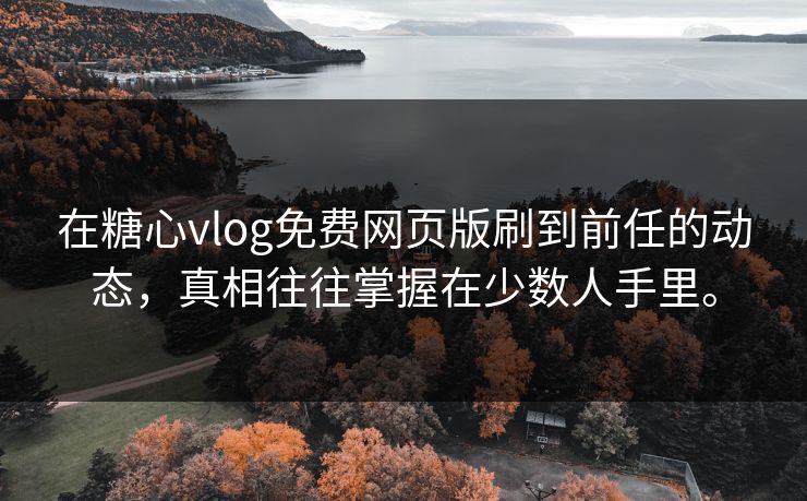 在糖心vlog免费网页版刷到前任的动态，真相往往掌握在少数人手里。  第1张